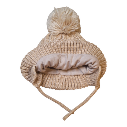 Beanie with ears and pompom - 74/80CM