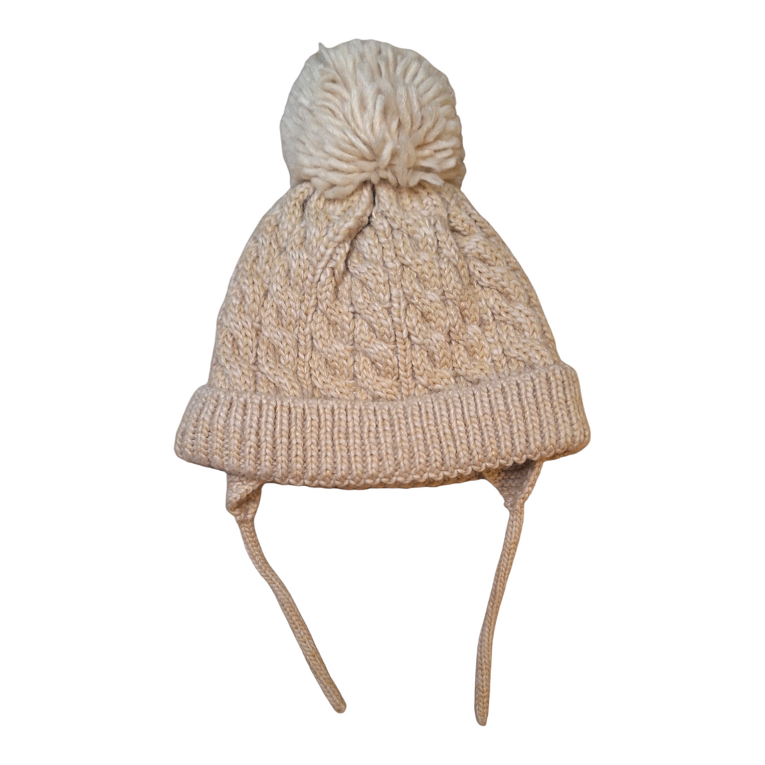 Beanie with ears and pompom - 74/80CM