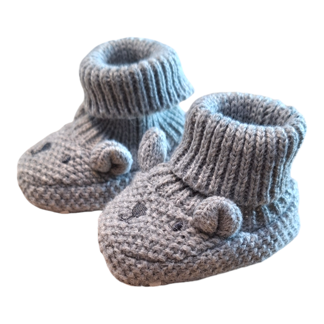 Bear newborn knit sleepers - 17/18