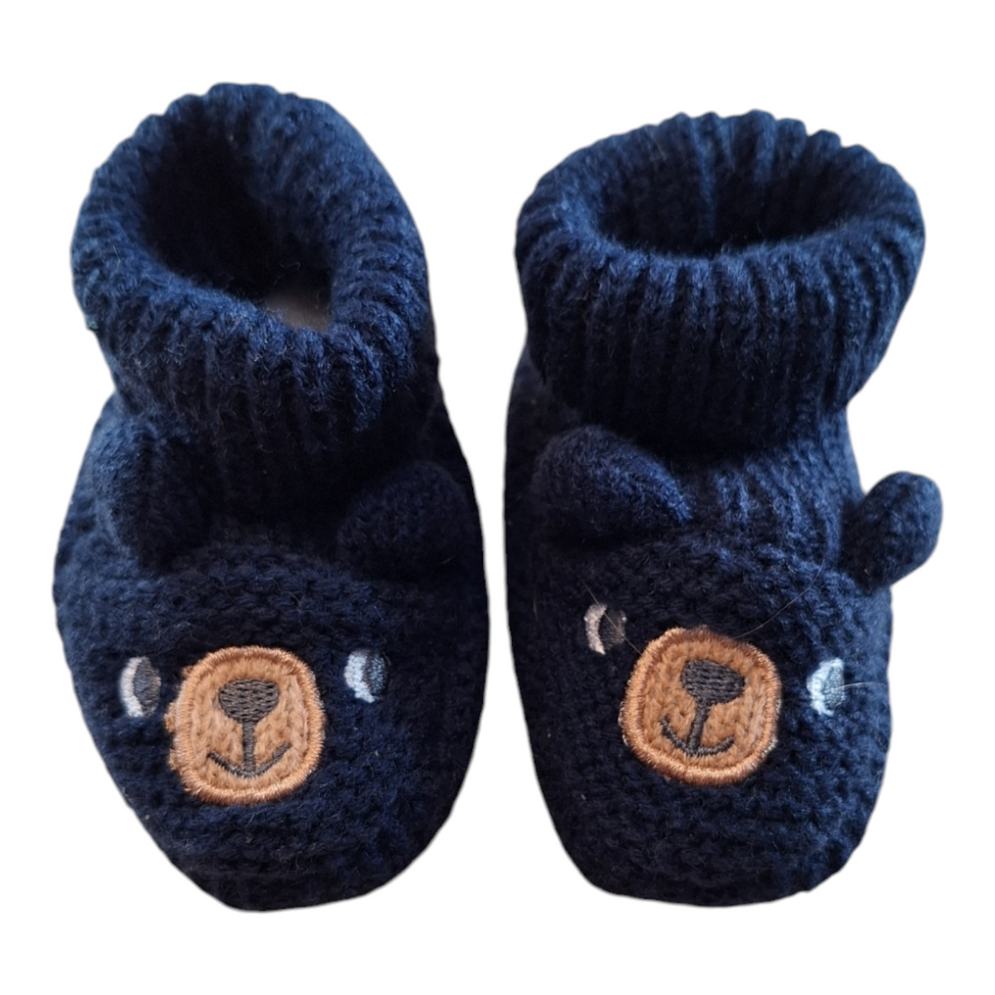 Bear newborn knit sleepers - 14/15