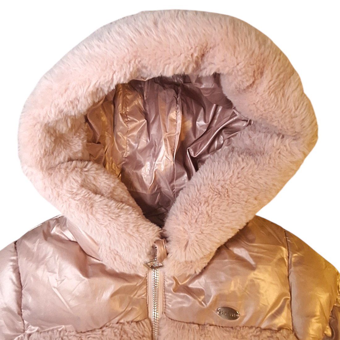 Puffed jacket with fur details - 92CM