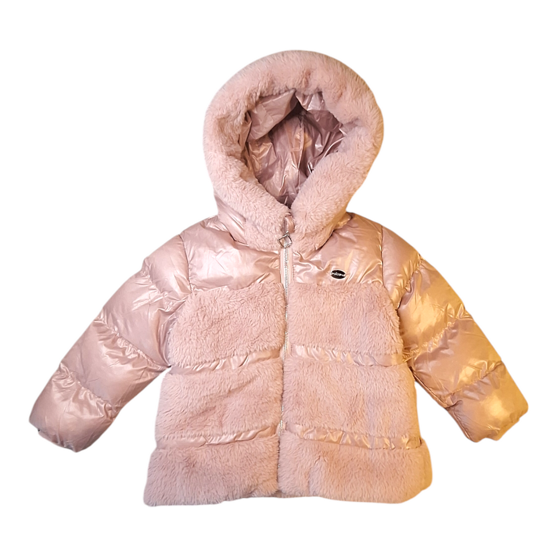 Puffed jacket with fur details - 92CM