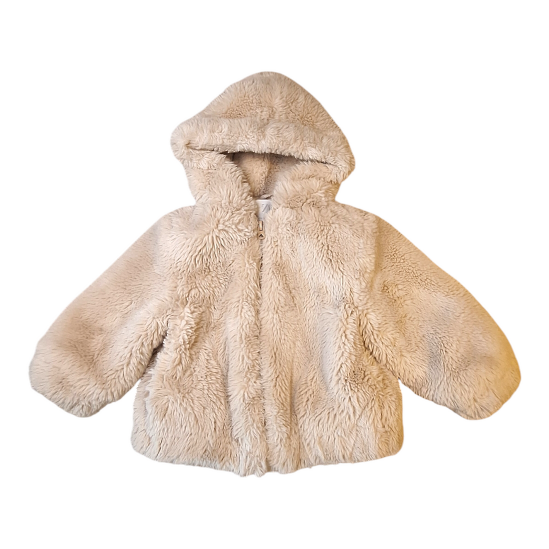 Faux fur jas gewatteerd - 12/18M