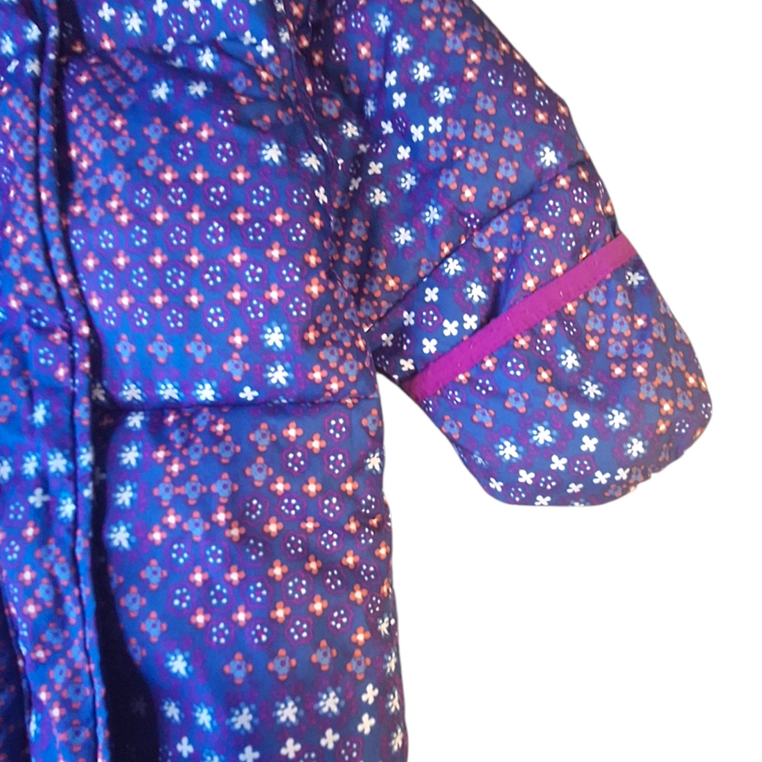 Puffer onesie with flowers - 12/18M