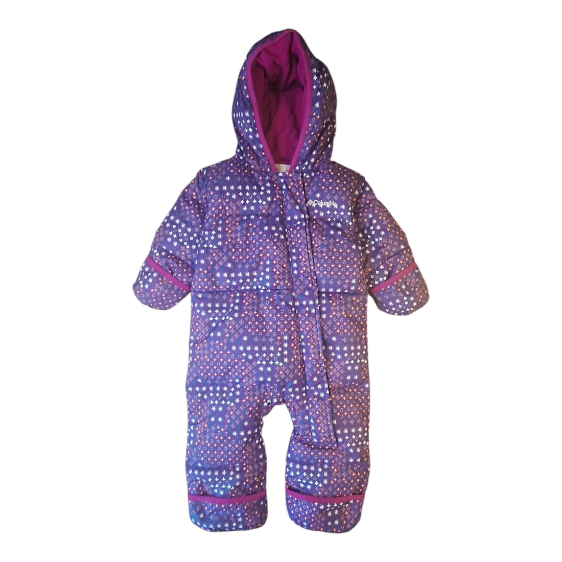 Puffer onesie with flowers - 12/18M