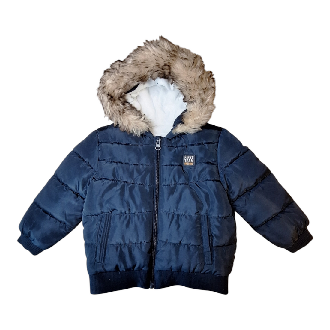 Pufferjack met bontcapuchon - 24M