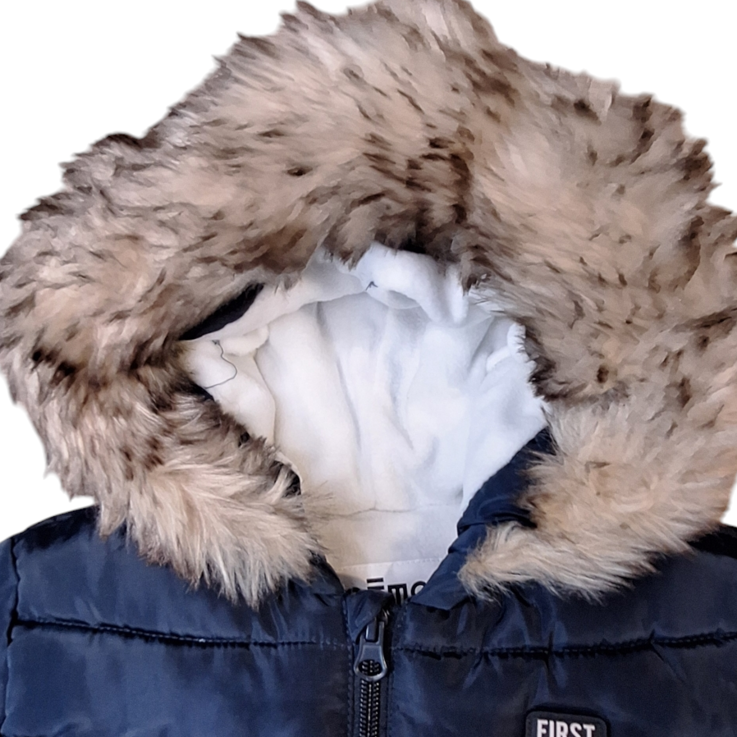 Pufferjack met bontcapuchon - 24M