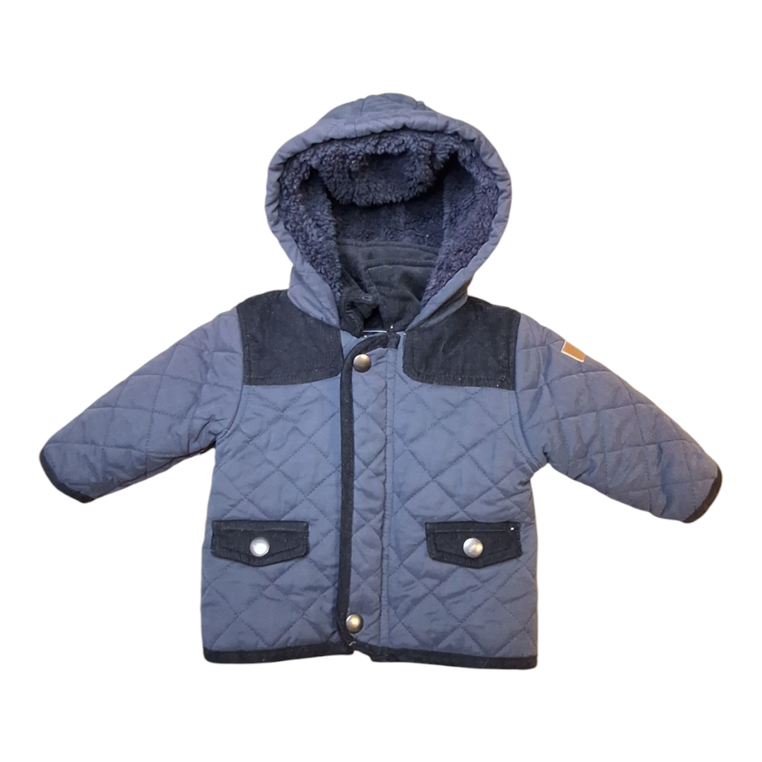 Quilted jacket with corduroy details - 63/69CM