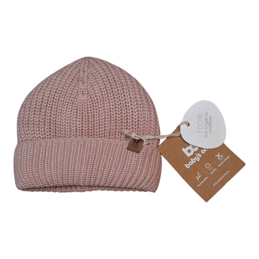 Knitted beanie with teddy inside - 0/3M