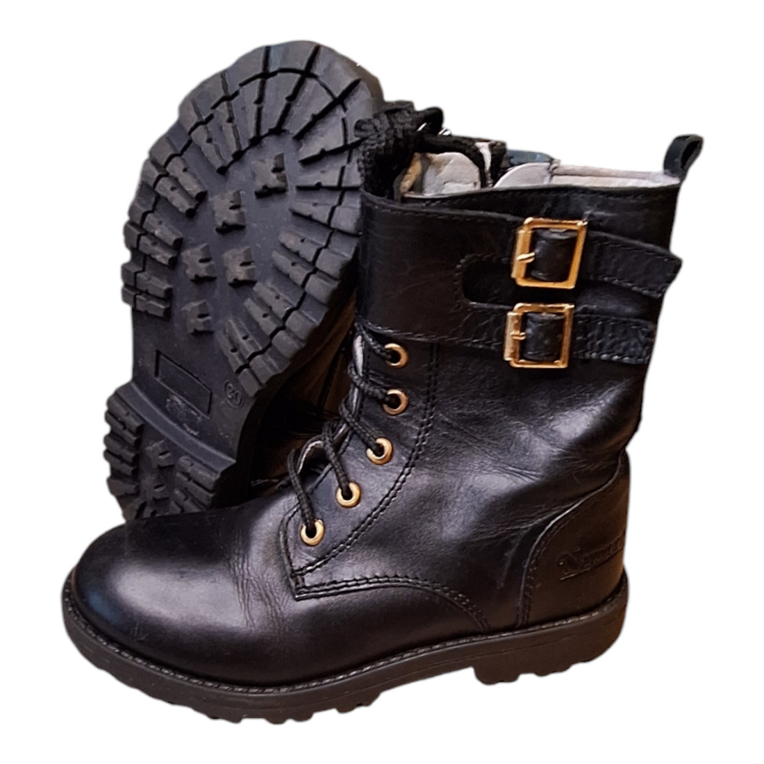 Leather biker boots - 30