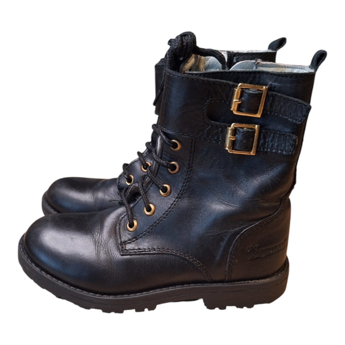 Leather biker boots - 30