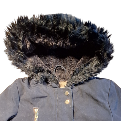 Parka pufferjas met bont 12/18M