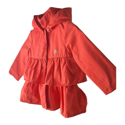 Tartine et Chocolat Trench Coat (18M) - Removable Hood - Preloved