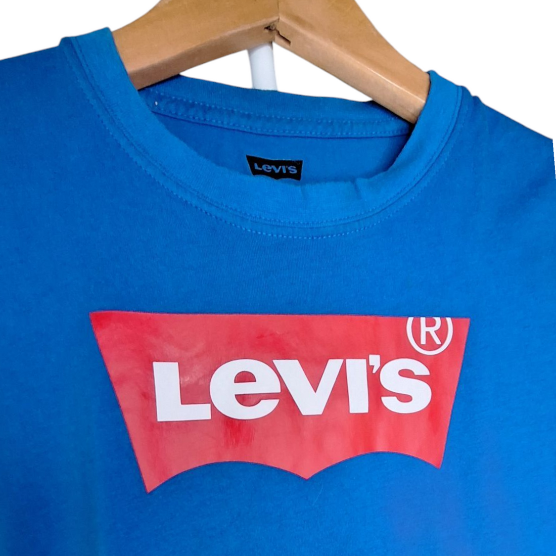 T-shirt red logo stripe - 5Y