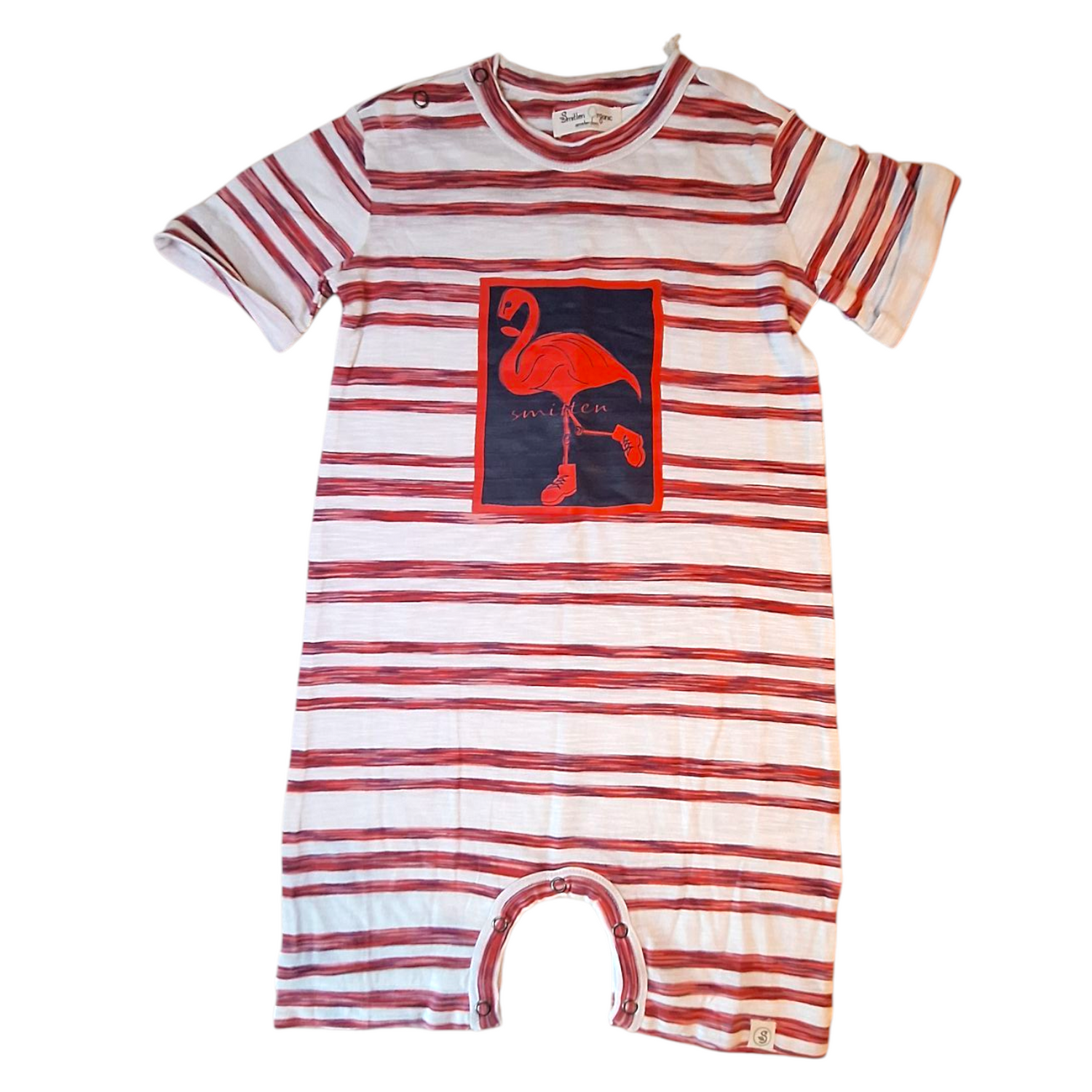 Smitten Organic pyjama onesie flamingo - 24M