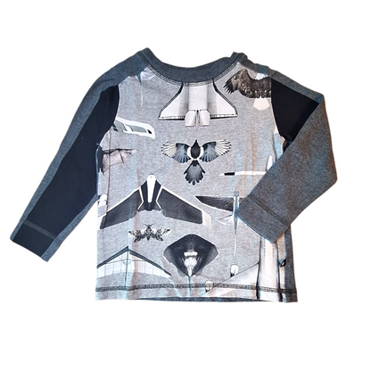 Molo long sleeves shirt eagle planes - 92CM