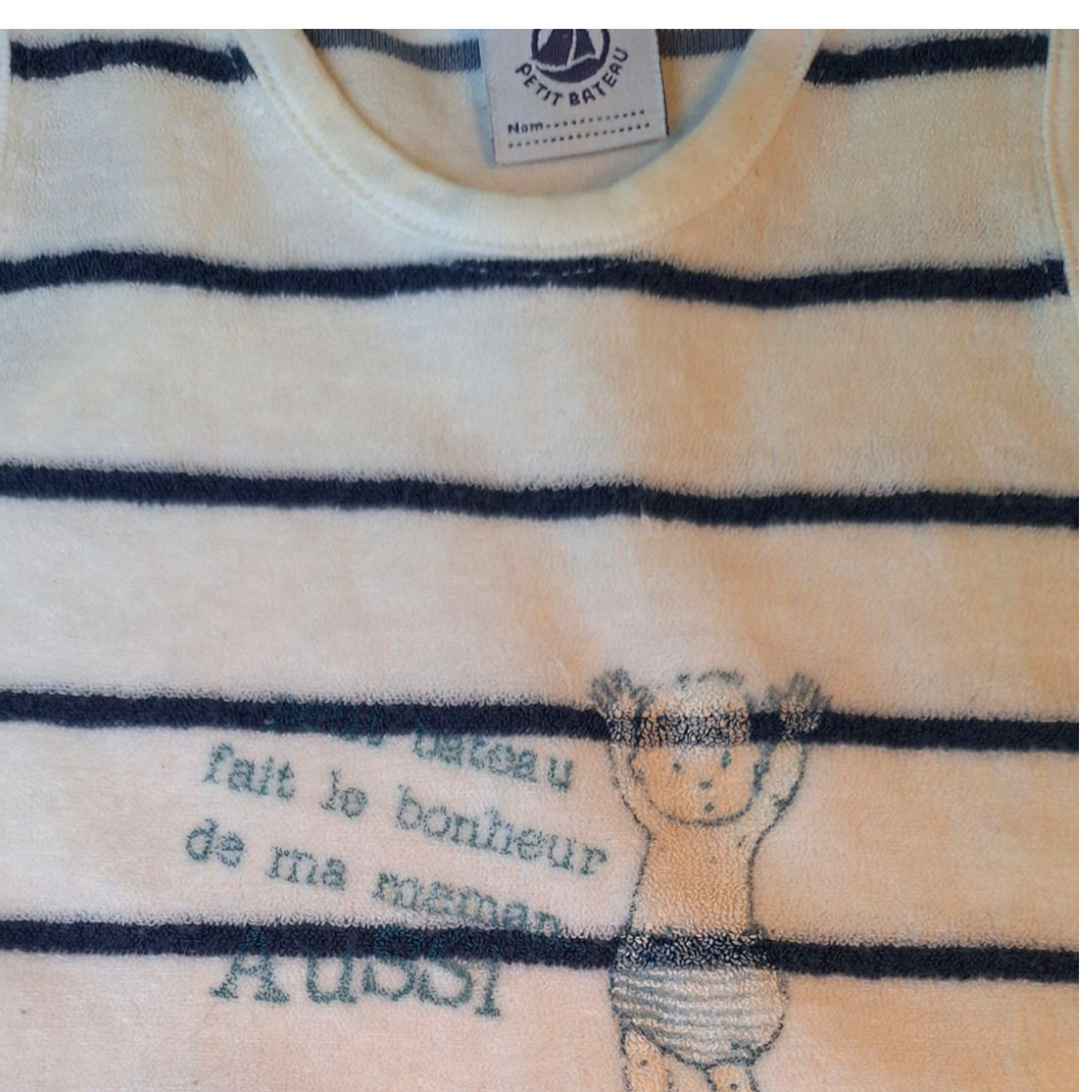 Petit Bateau terry cloth onesie playsuit - 6M
