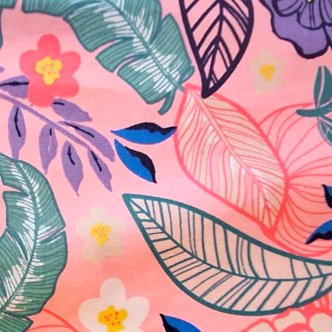 Palomino cropped 3/4 leggings leaves and flowers - 134CM