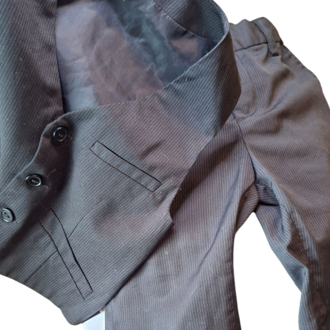H&amp;M classy  pinstripe suit vest and pants - 92CM
