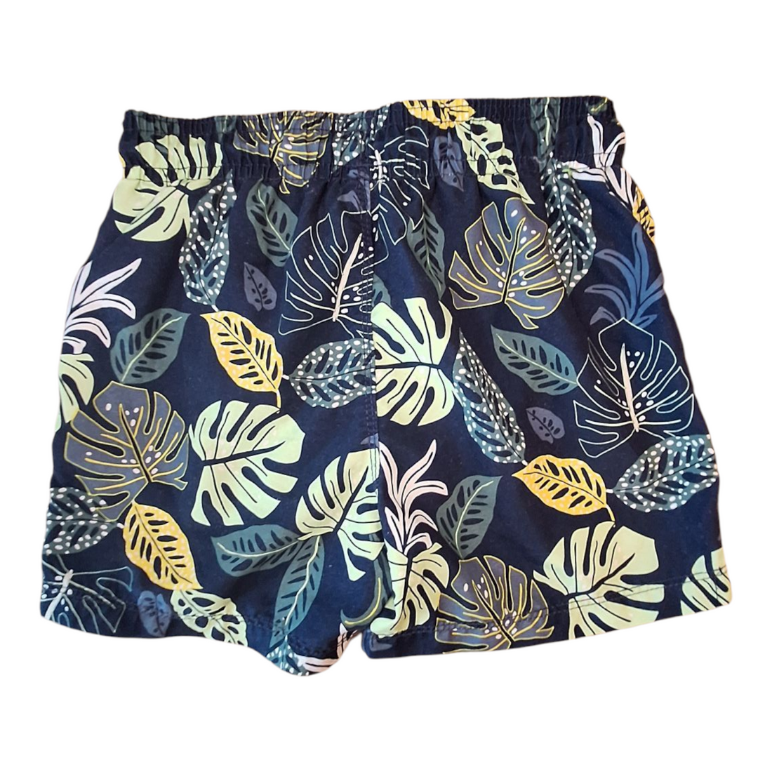 Hema blue neon leaves swims shorts - 5/6Y
