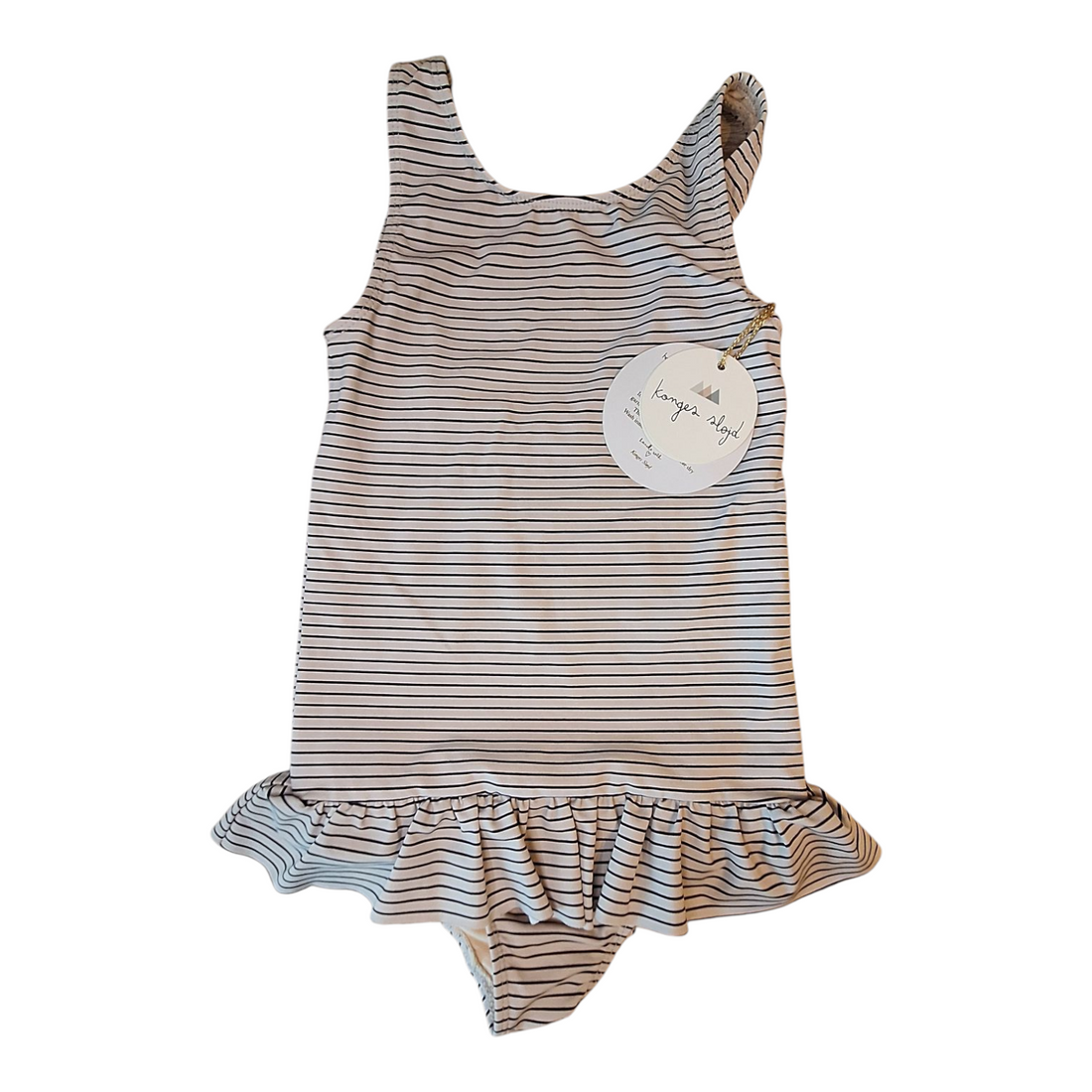 Konges Sløjd striped swimsuit ruffles - 6/7Y