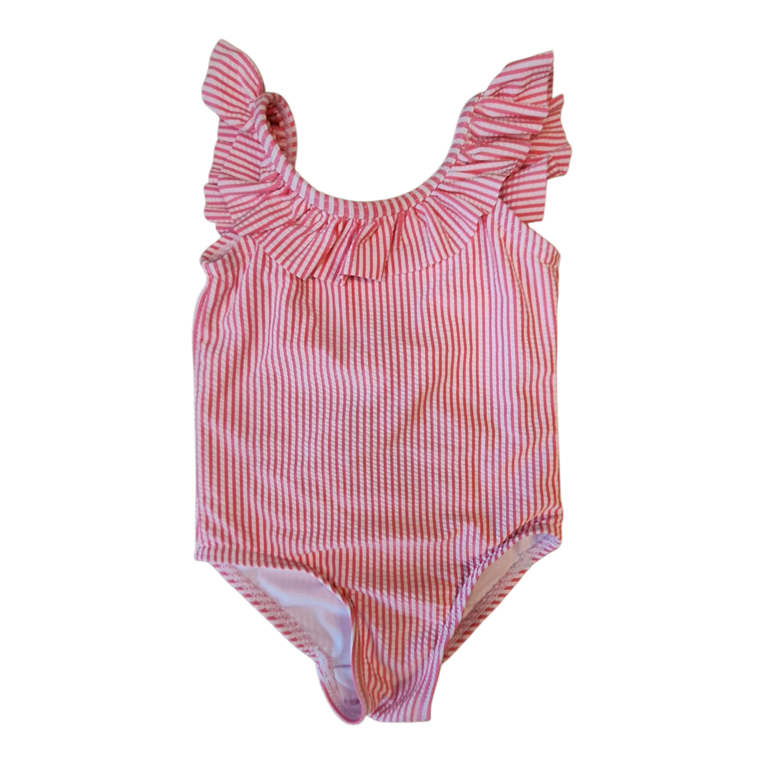 Hema gestreept badpak met ruches - 18/24M
