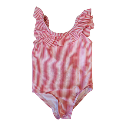 Hema gestreept badpak met ruches - 18/24M