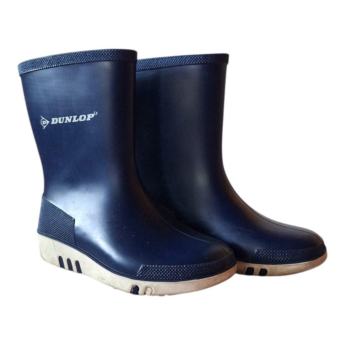 Dunlop blue and white rain boots - 25