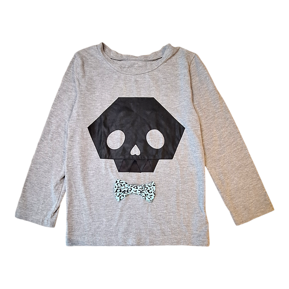 auw Capow by BangBang Copenhagen Long Sleeve Skull Bow Shirt 