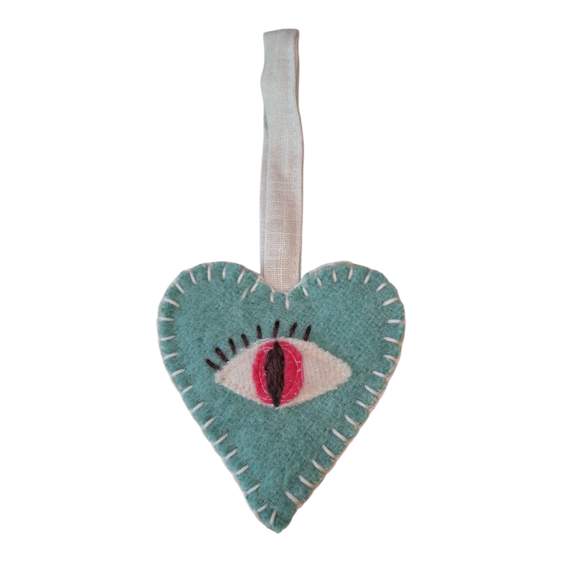 Sep7ember Upcycled Pacifier Cuddle Hear Eye Green